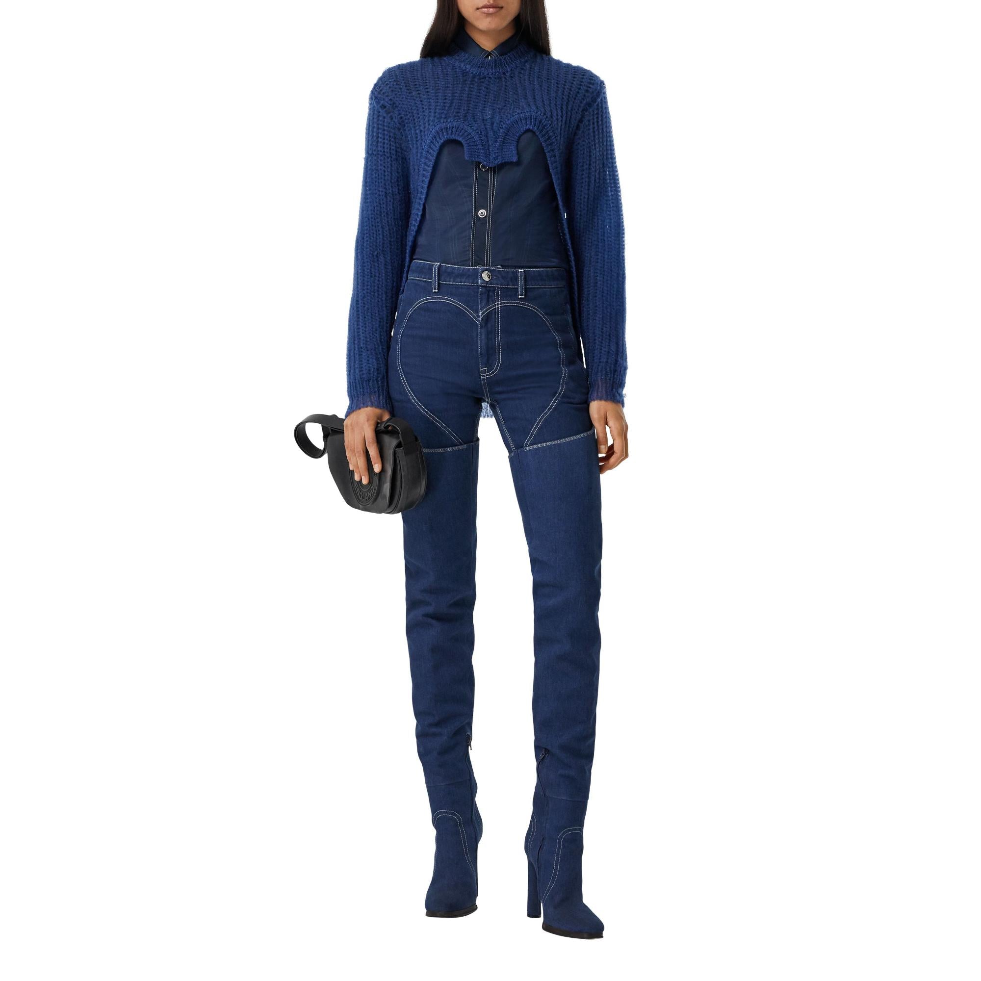 테크니컬 니트 리컨스트럭티드 스웨터