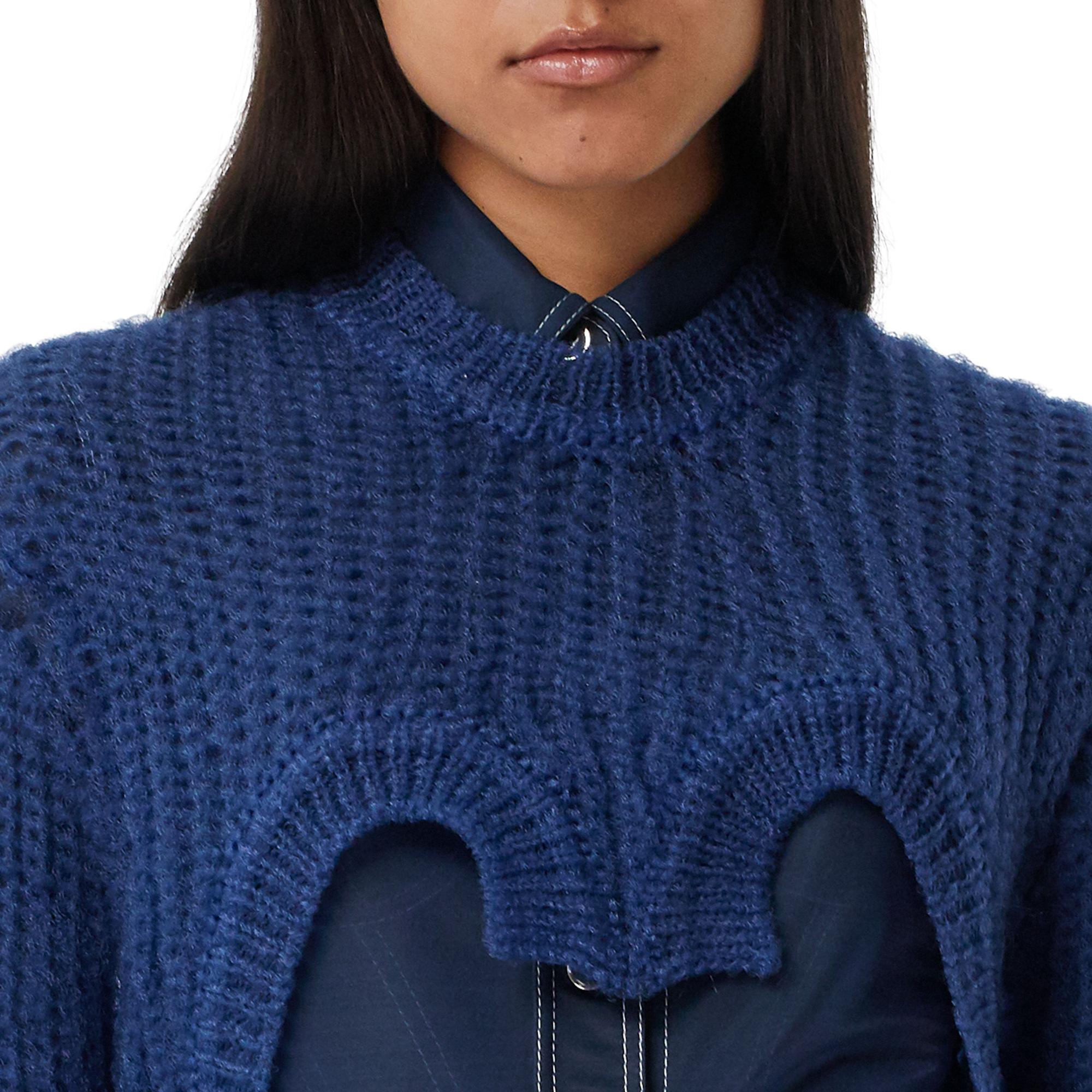 테크니컬 니트 리컨스트럭티드 스웨터