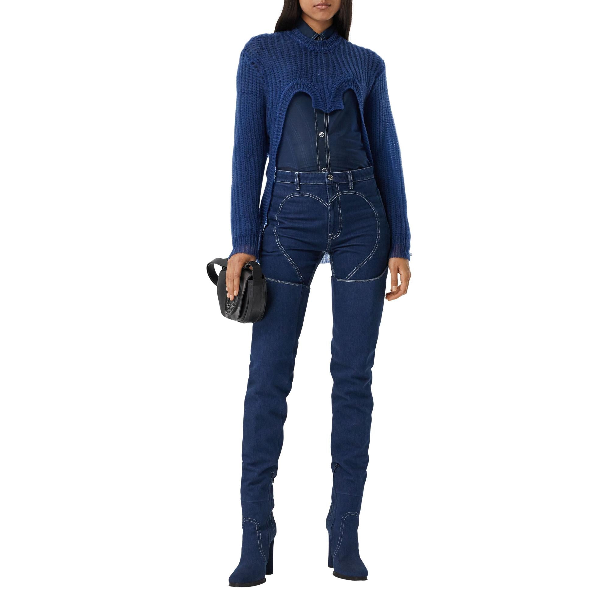 테크니컬 니트 리컨스트럭티드 스웨터