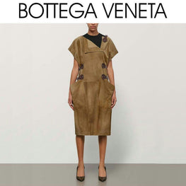 LEATHER - CAMEL/DARK BAROLO