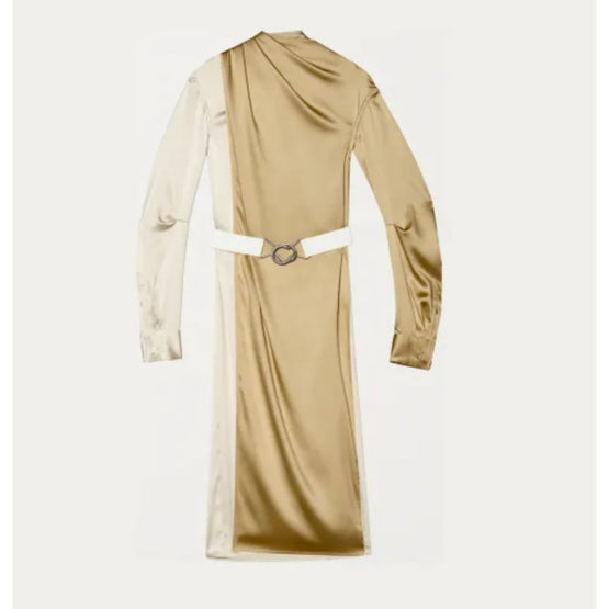 DRESS - CHALK-CHAMPAGNE/BIAN