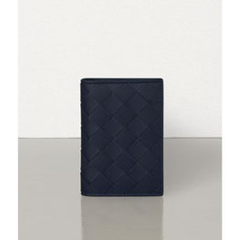 FLAP CARD CASE - MIDNIGHT BLUE-SILV