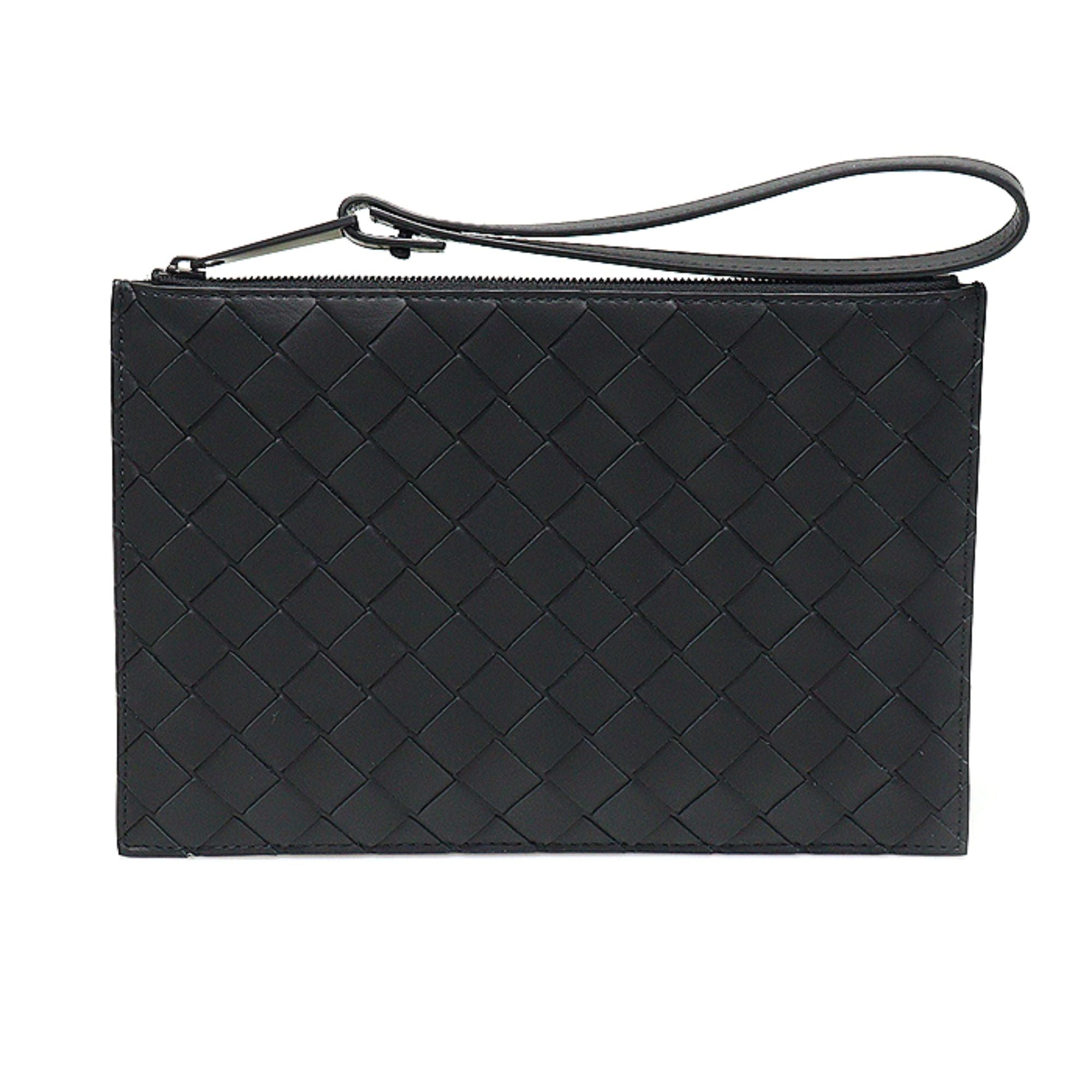 POUCH WITH WRISTLET - BLACK-NERO OPACO