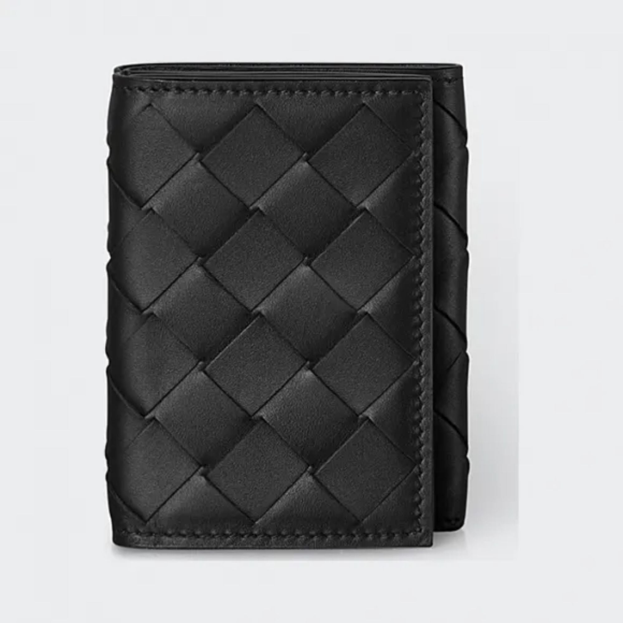 TRI-FOLD WALLET - BLACK-SILVER