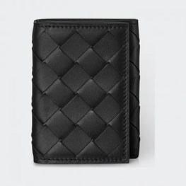 TRI-FOLD WALLET - BLACK-SILVER