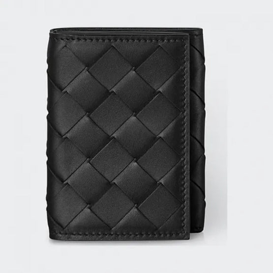 TRI-FOLD WALLET - BLACK-SILVER