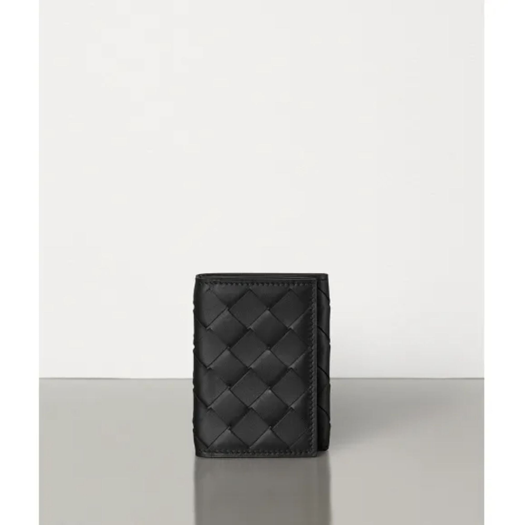 TRI-FOLD WALLET - BLACK-NERO OPACO