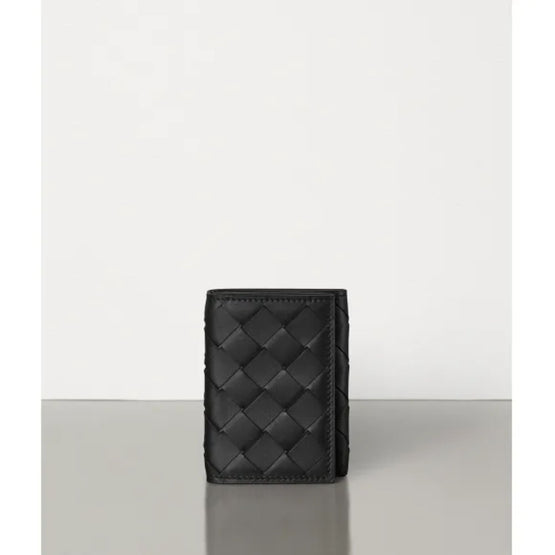 TRI-FOLD WALLET - BLACK-NERO OPACO