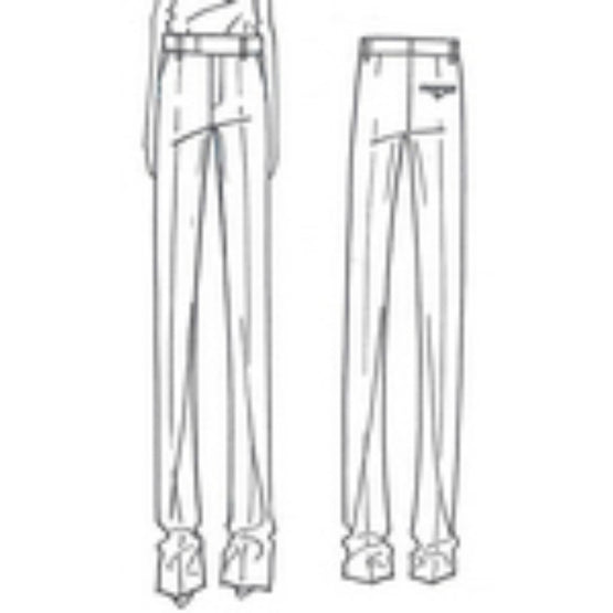 TROUSERS - BROWN MELANGE