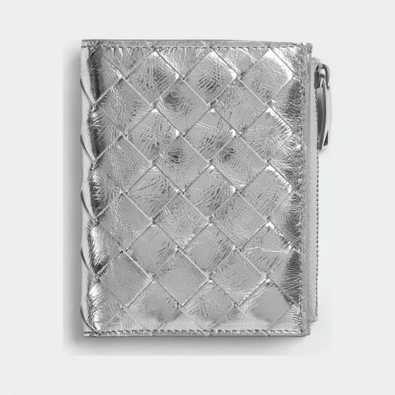 SMALL BIFOLD ZIP - SILVER-SILVER