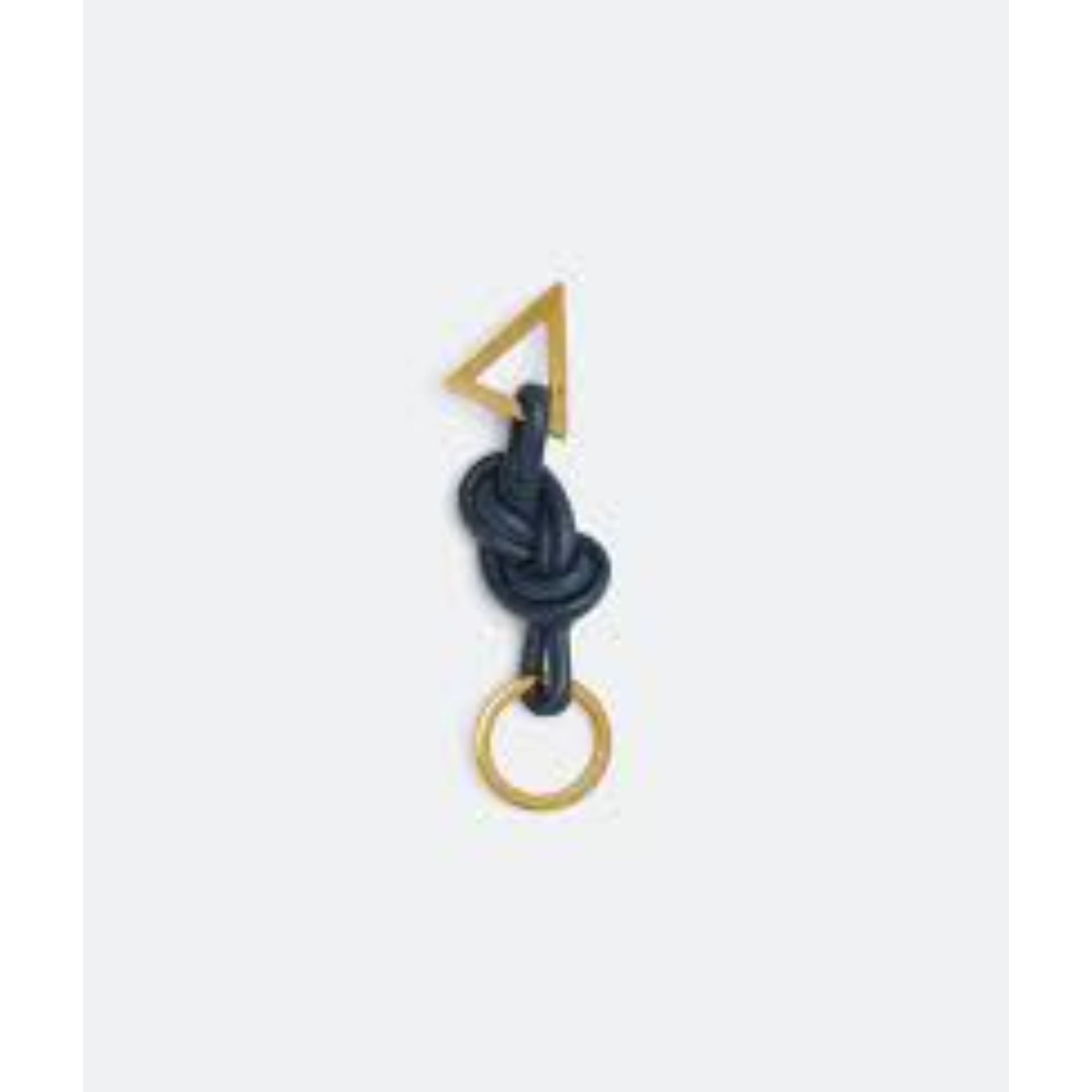 DOUBLE KNOT KEY  RING - DEEP BLUE-GOLD