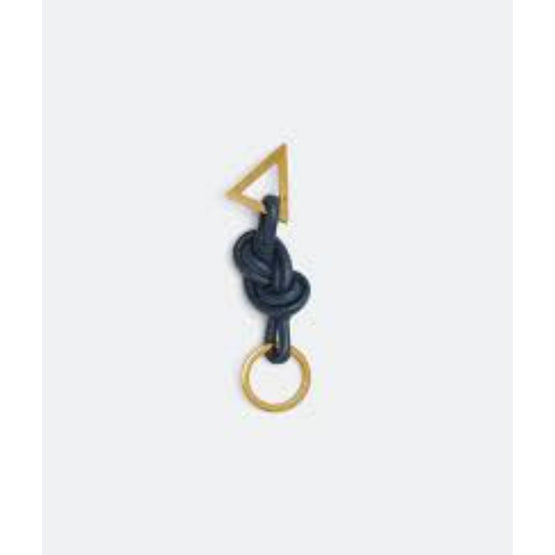 DOUBLE KNOT KEYRING - DEEP BLUE-GOLD