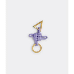 TRIANGLE DBL KNOT KEYRING - WISTERIA-GOLD
