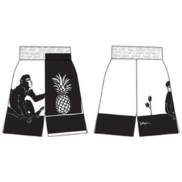 SWIMWEAR - WHITE/DARK BROWN