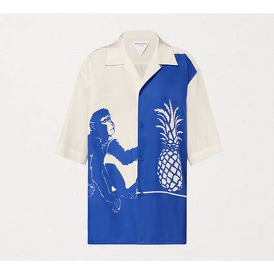 SHIRT & TOP - IVORY - ROYAL BLUE