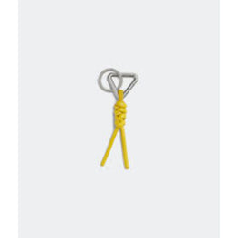 TRIANGLE KNOT KEYRING - POLLEN-SILVER