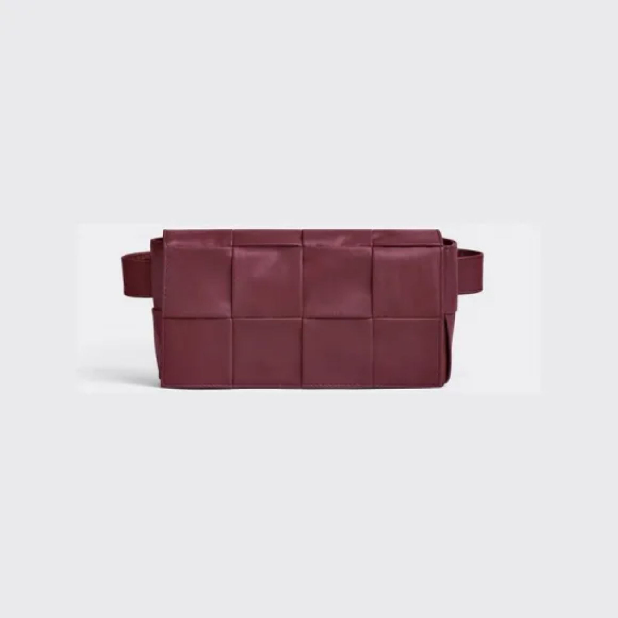 MINI BELTBAG PAPER CALF - BAROLO-SILVER