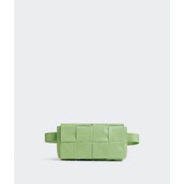 MINI BELTBAG PAPER CALF - PISTACHIO-SILVER