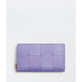 ZIP AROUND WALLET - WISTERIA-GOLD