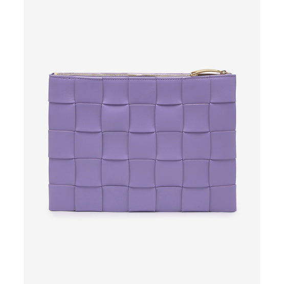 MEDIUM FLAT POUCH - WISTERIA-GOLD