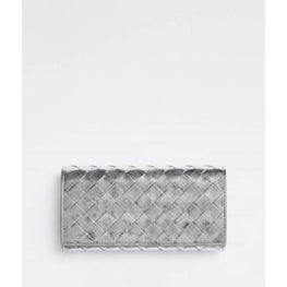 LARGE FLAP WALLET - SILVER-SILVER