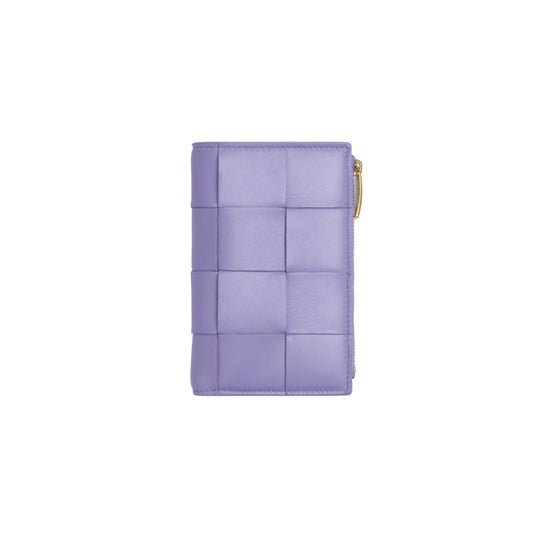 MEDIUM BI-FOLD WALLET - WISTERIA-GOLD