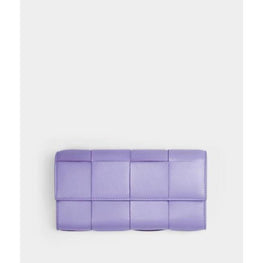 LARGE FLAP WALLET - WISTERIA-GOLD