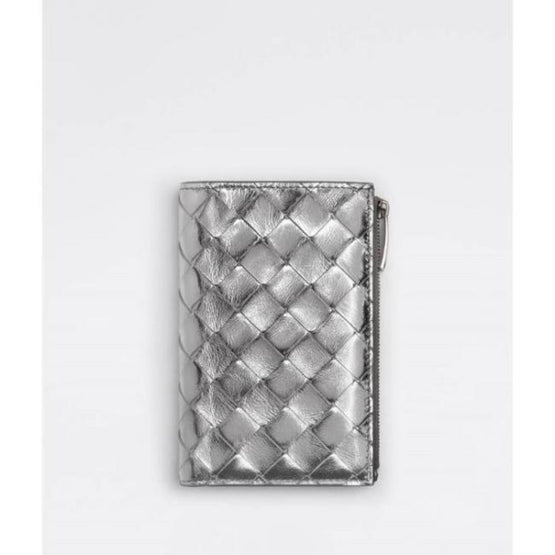 MEDIUM BIFOLD ZIP - SILVER-SILVER