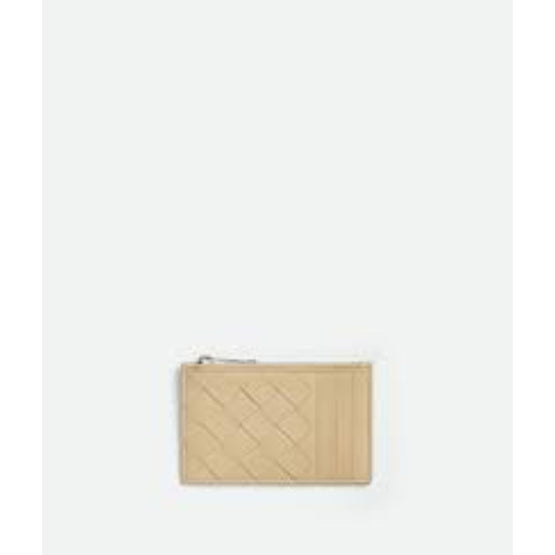 ZIPPED CARD CASE - PORRIDGE-SILVER