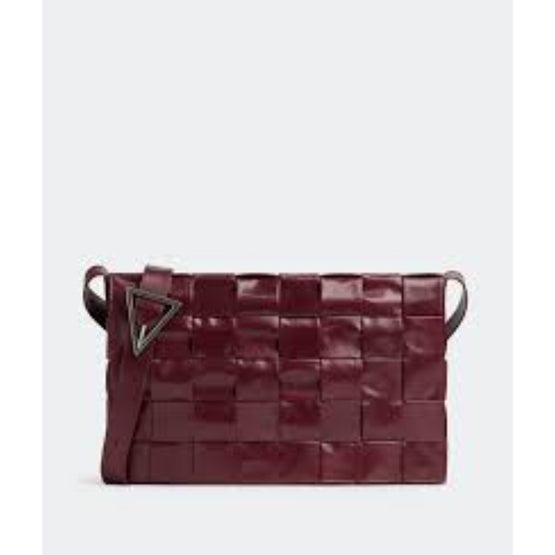 LARGE CASSETTE PAPER CALF - BAROLO-SILVER