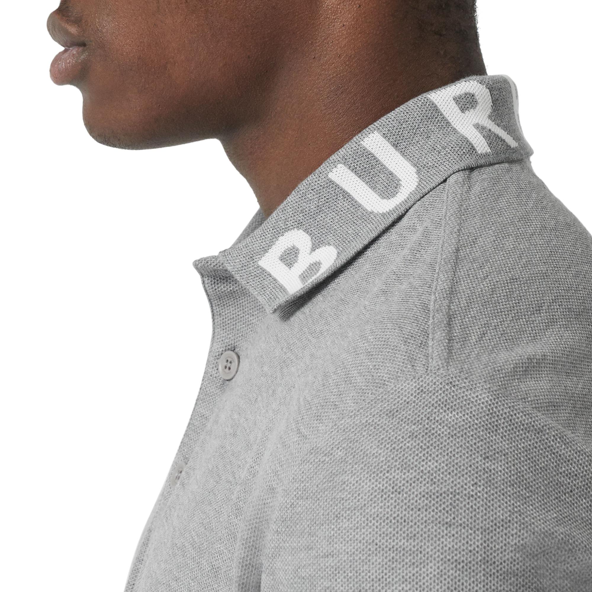 로고 인타르시아 코튼 피케 폴로셔츠