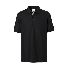 모노그램 모티프 코튼 피케 폴로셔츠