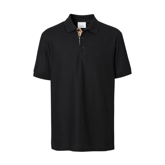 모노그램 모티프 코튼 피케 폴로셔츠