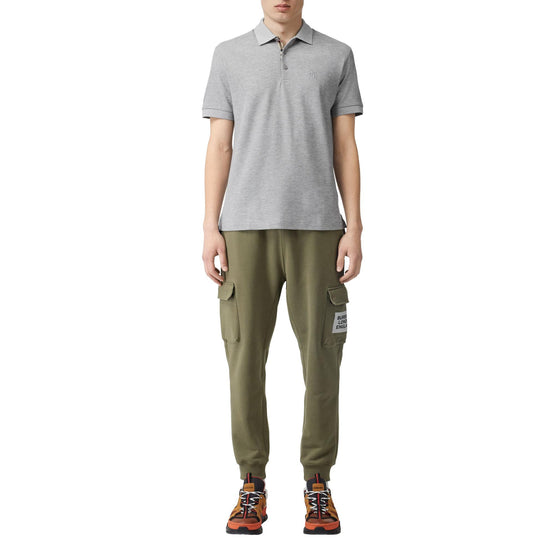 모노그램 모티프 코튼 피케 폴로셔츠