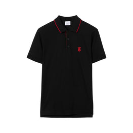 아이콘 스트라이프 플래킷 코튼 피케 폴로셔츠