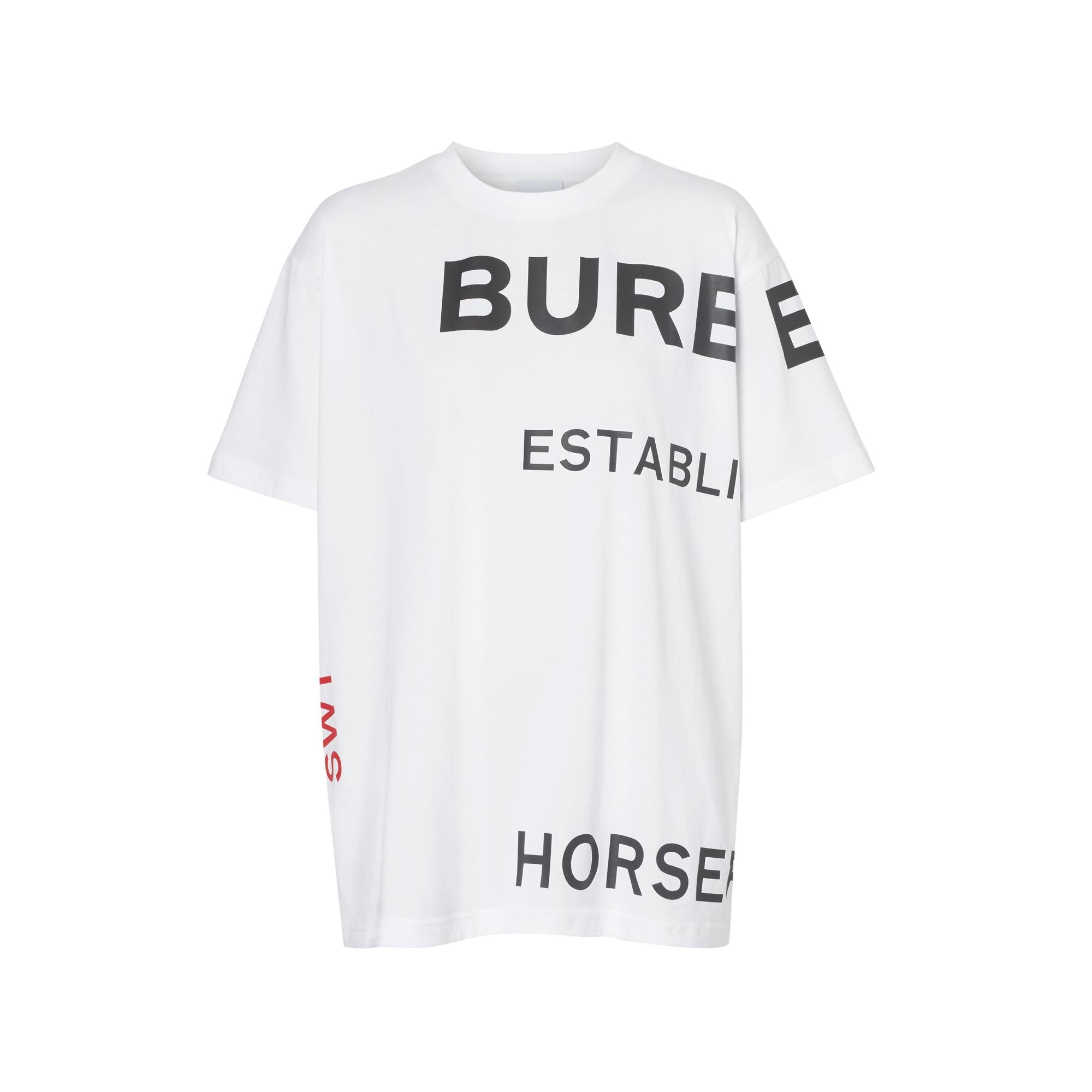 호스페리 프린트 코튼 오버사이즈 티셔츠