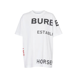 호스페리 프린트 코튼 오버사이즈 티셔츠