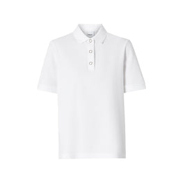 모노그램 모티프 코튼 피케 폴로셔츠