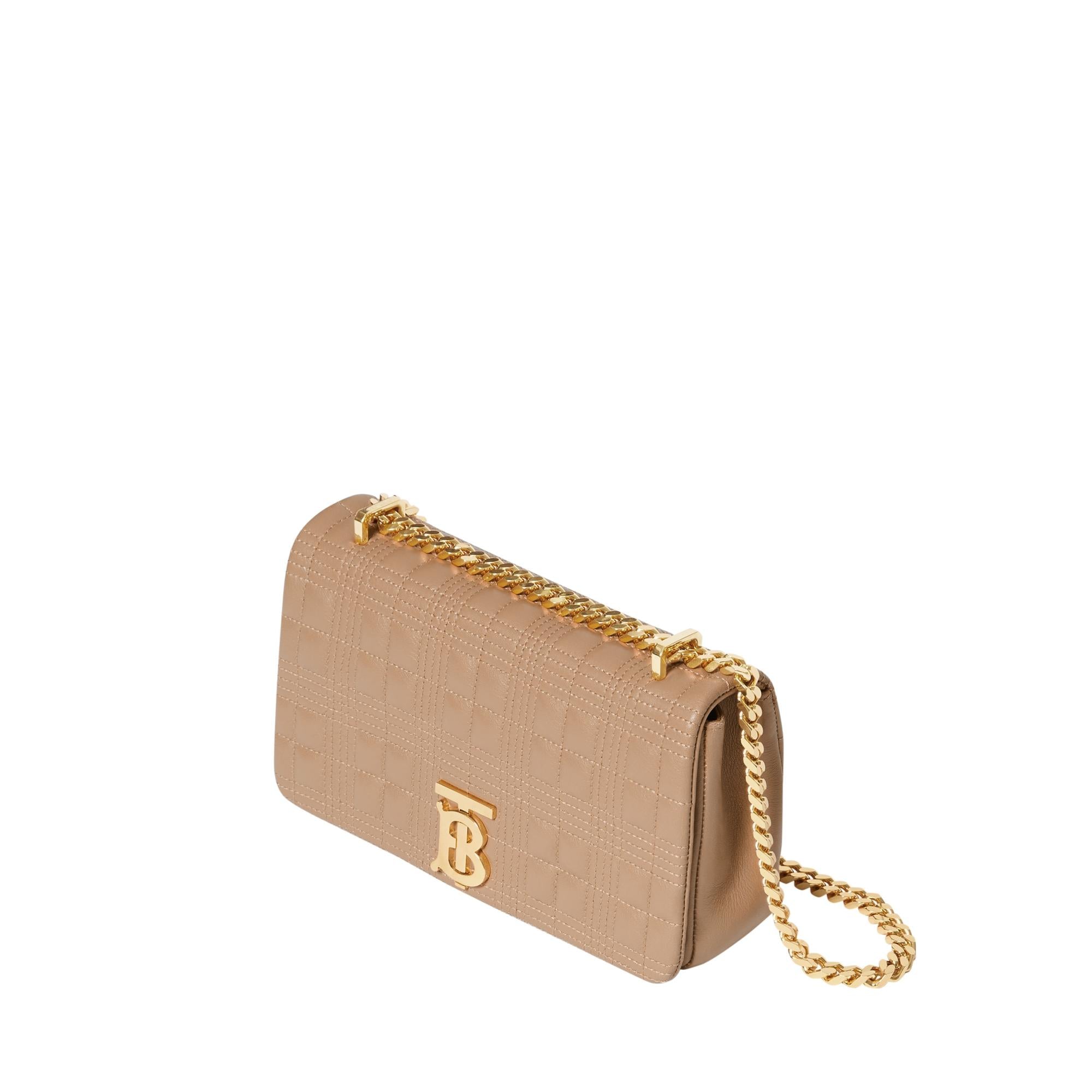 퀼팅 레더 스몰 롤라 백