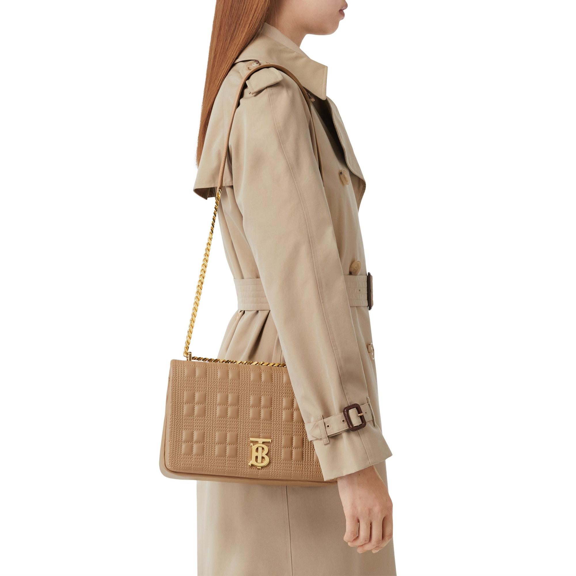 퀼팅 레더 미디엄 롤라 백