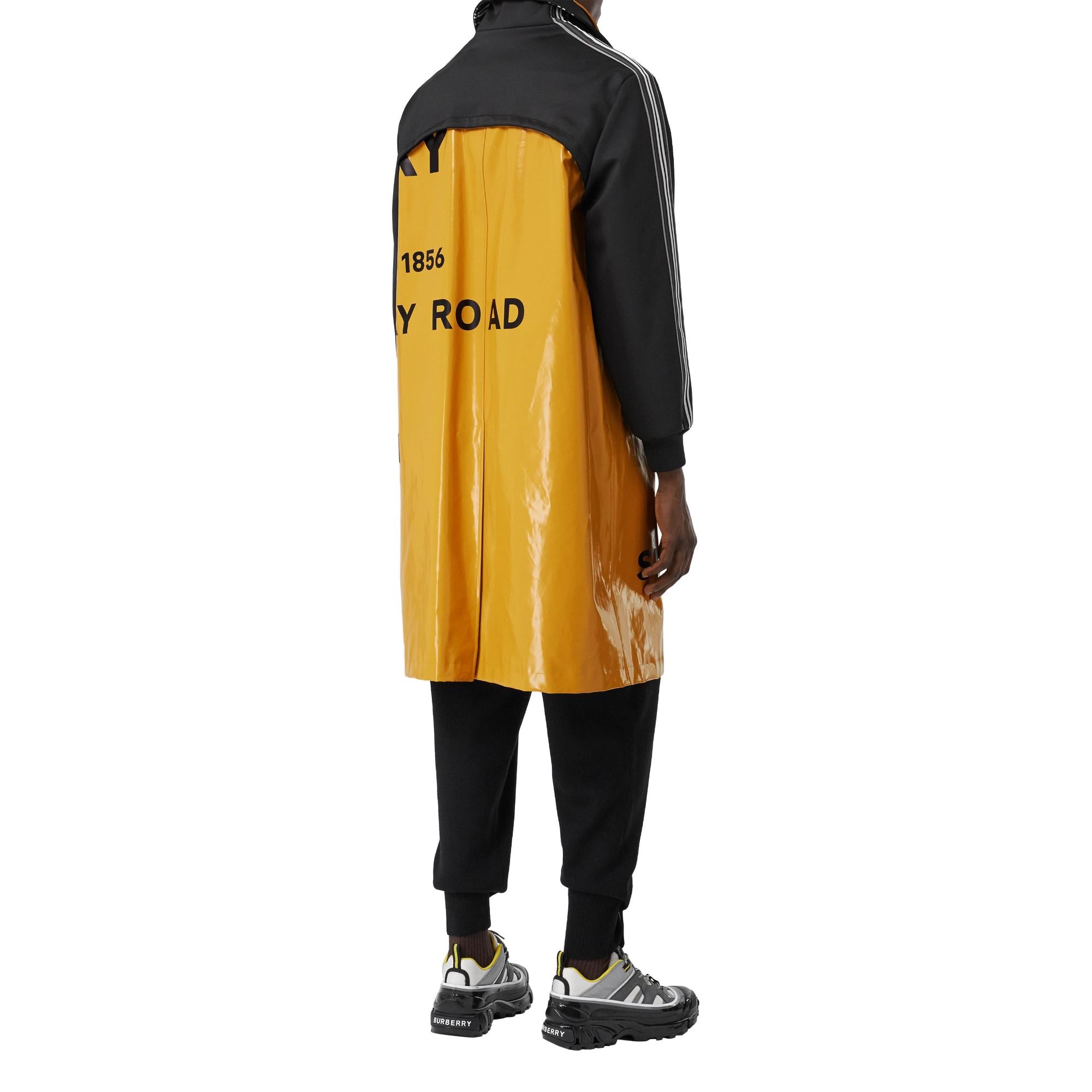 트랙 톱 패널 호스페리 프린트 카 코트