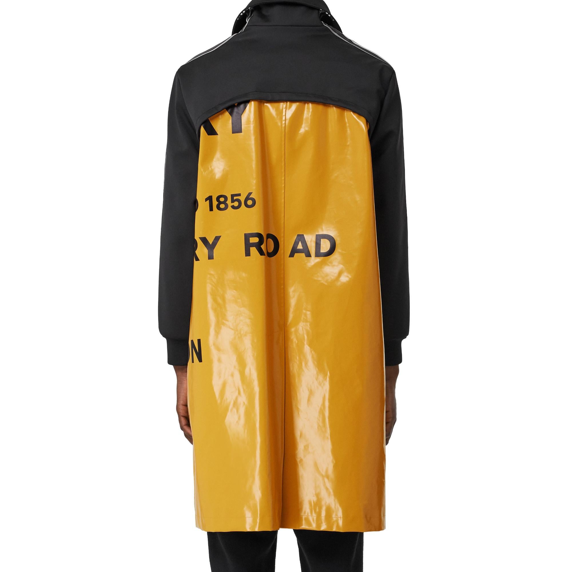 트랙 톱 패널 호스페리 프린트 카 코트