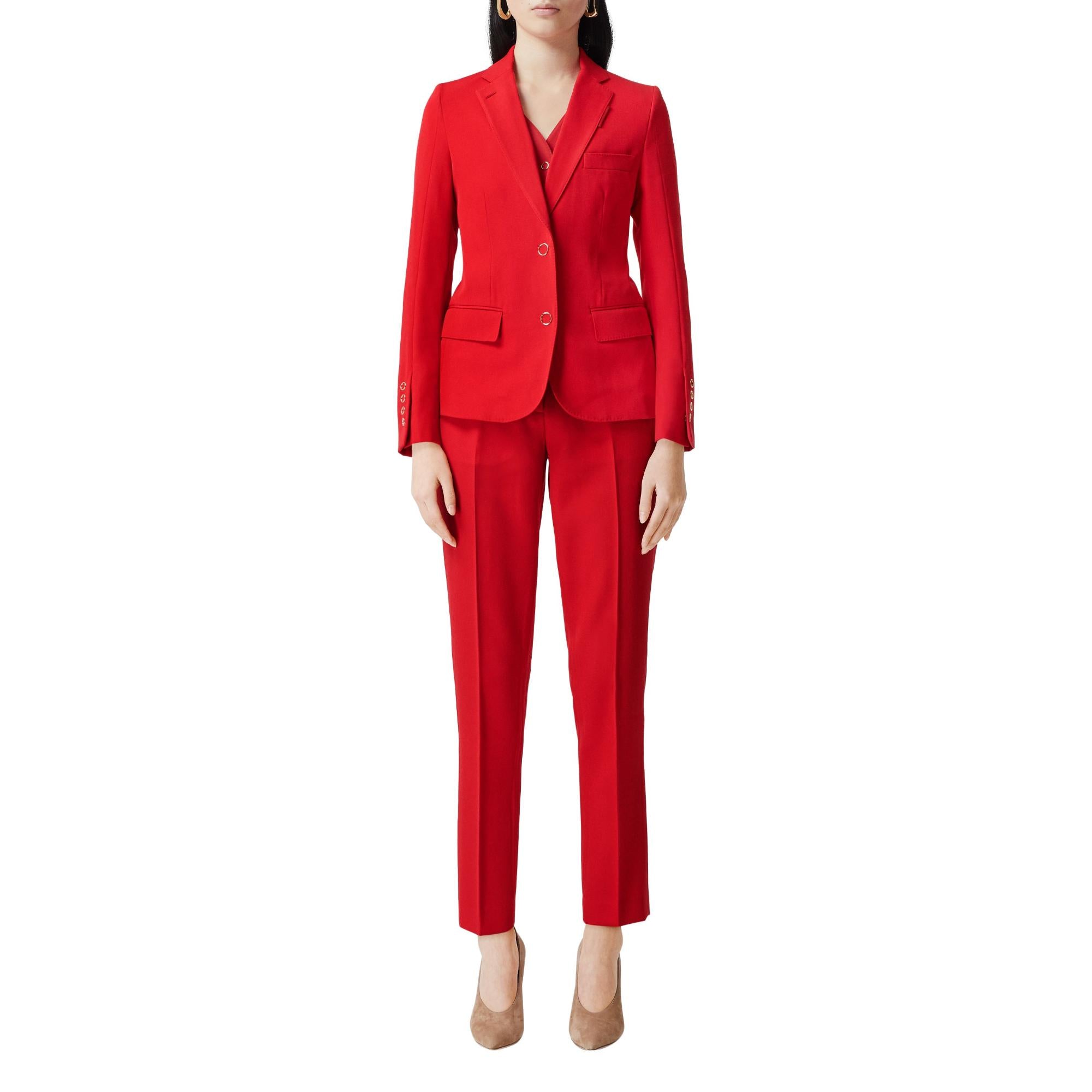 웨이스트코트 패널 울 테일러드 재킷