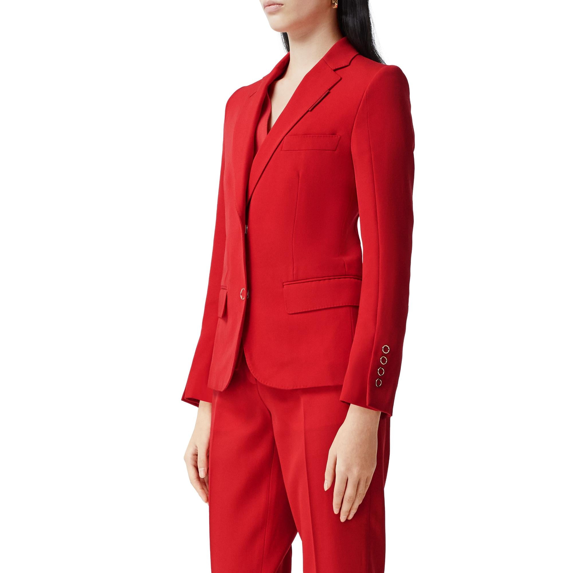 웨이스트코트 패널 울 테일러드 재킷