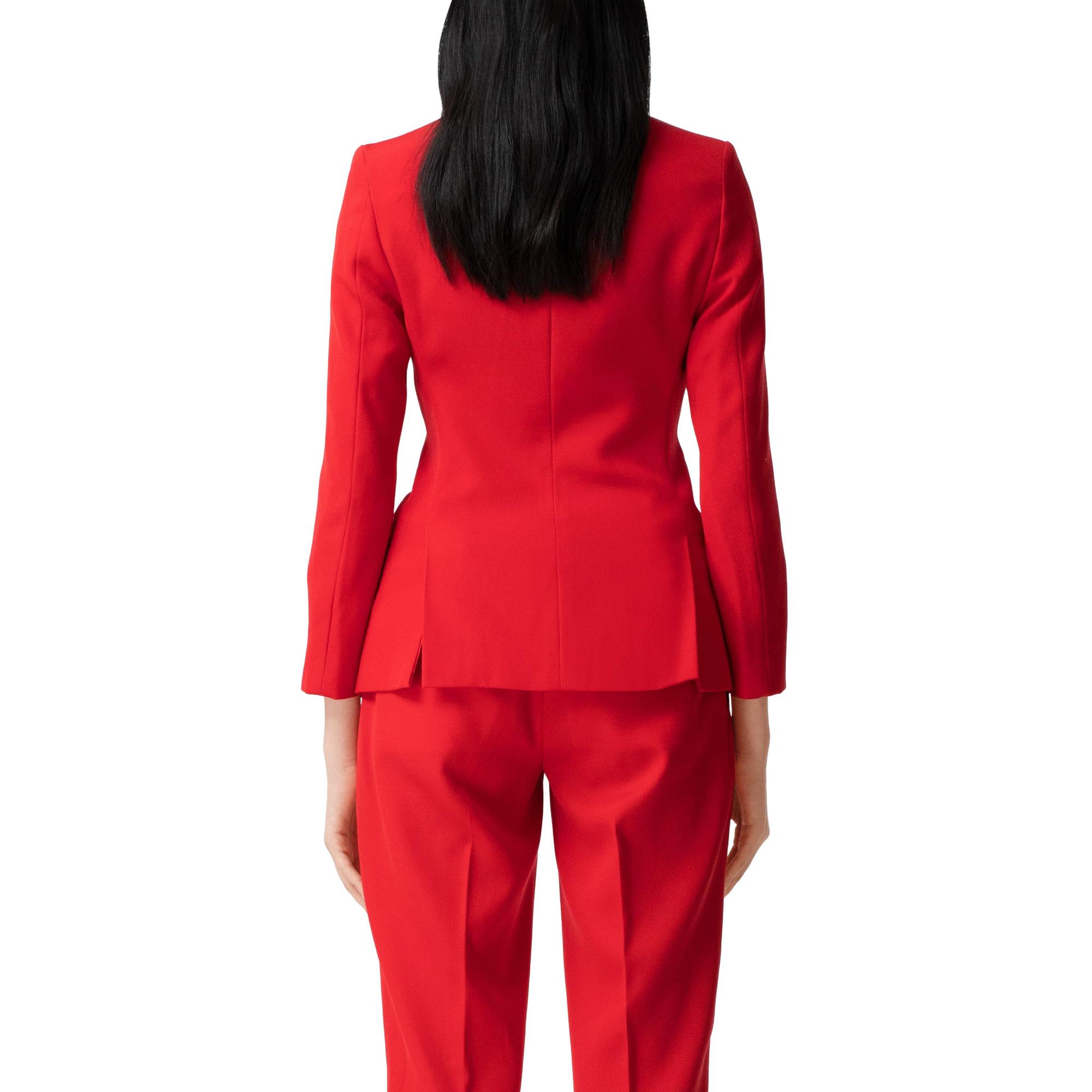 웨이스트코트 패널 울 테일러드 재킷