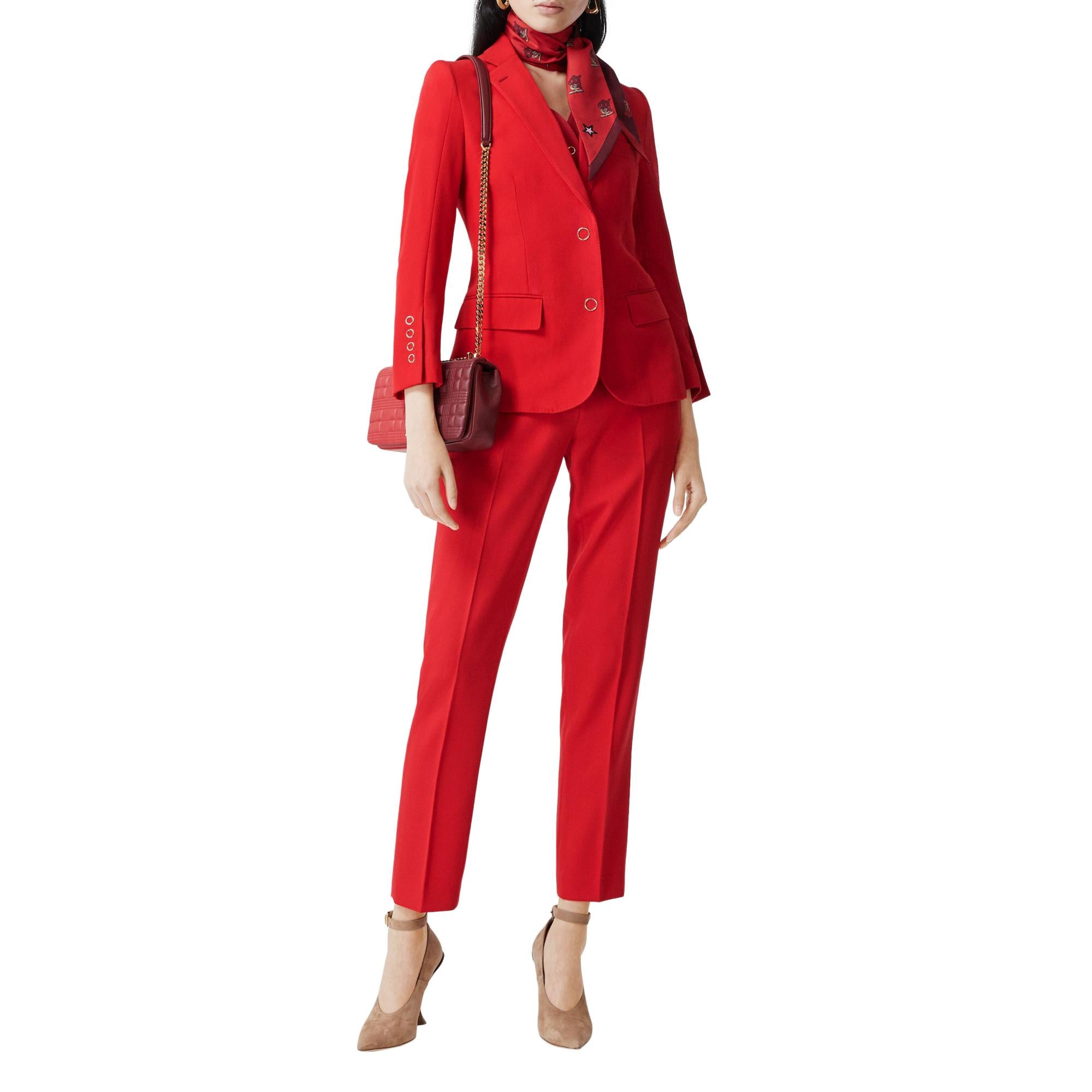 웨이스트코트 패널 울 테일러드 재킷