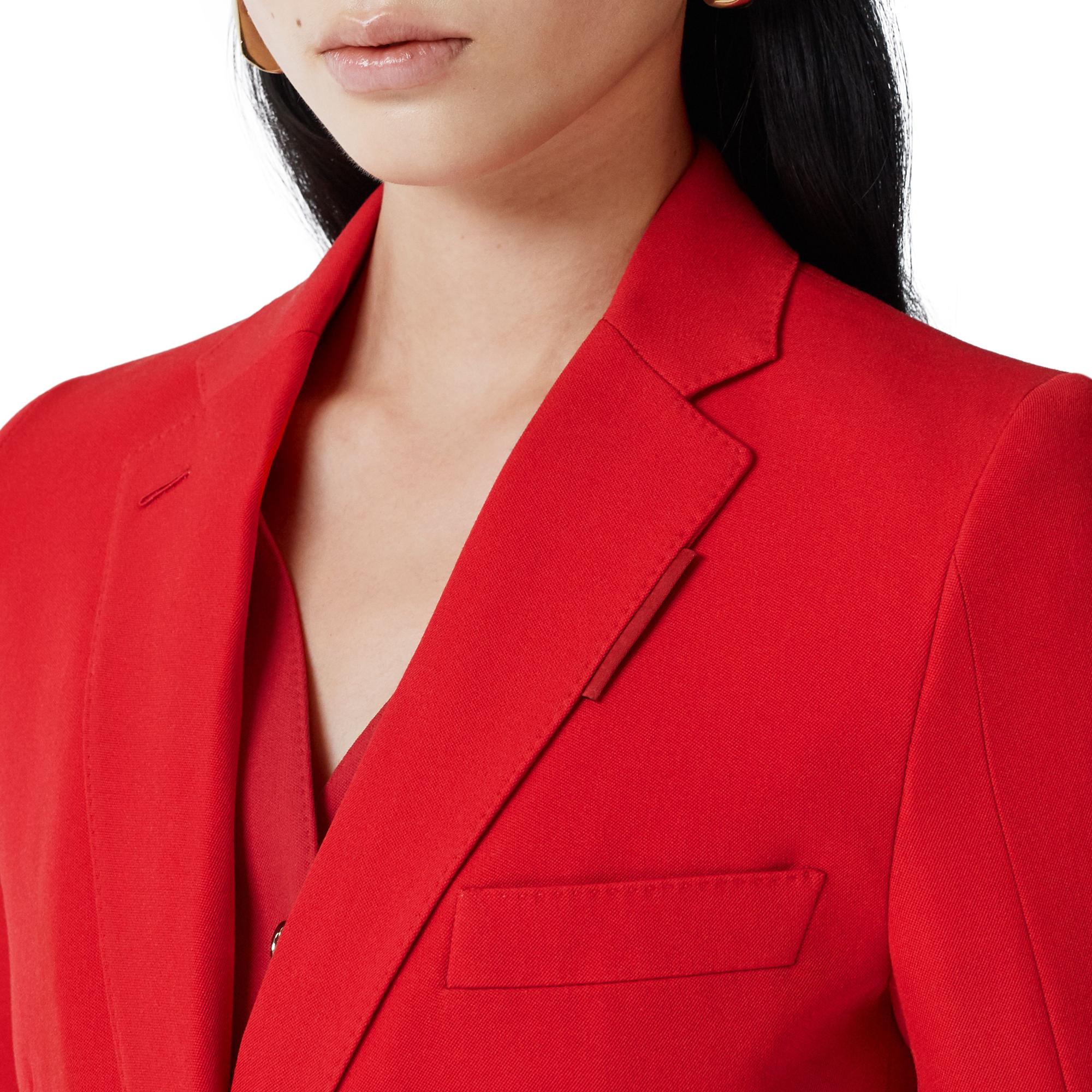 웨이스트코트 패널 울 테일러드 재킷