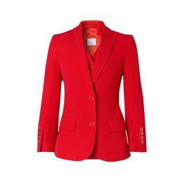 웨이스트코트 패널 울 테일러드 재킷