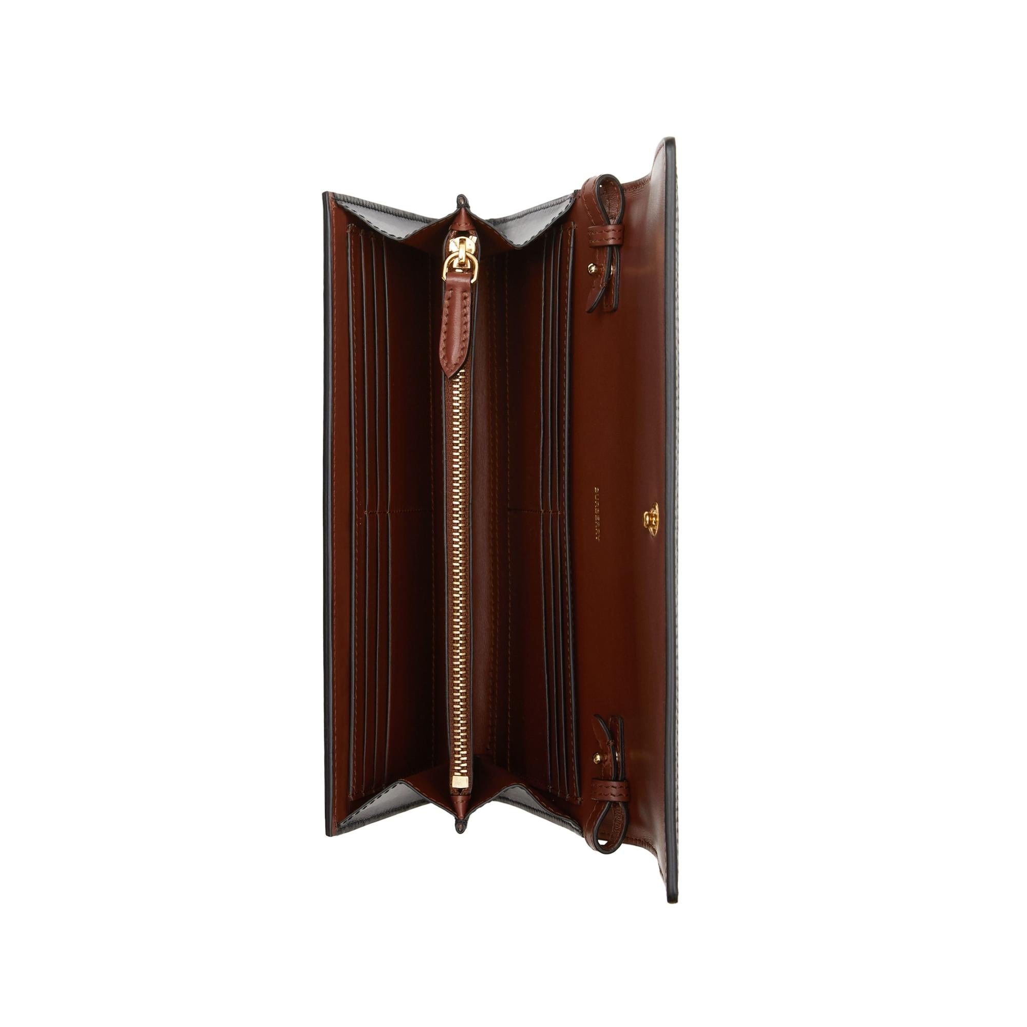 디태처블 스트랩 아이콘 스트라이프 지갑