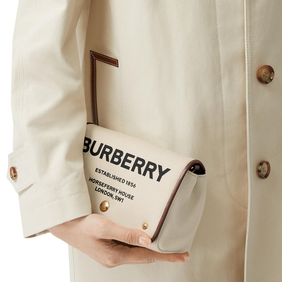 호스페리 프린트 코튼 캔버스 스몰 크로스바디 백